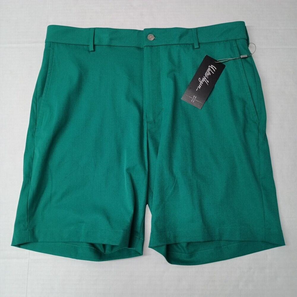 Walter Hagen Perfect 11 Golf Shorts Men's Size 35 Clubhouse Green Gripper Waist